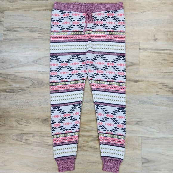 🔺️American Eagle Tribal Design Drawstring Sweater Jogger Pants XLarge - Picture 3 of 12